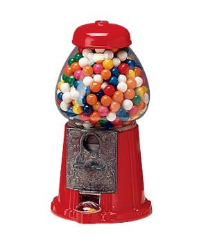 Gumball Machine – 11 Red Carousel Metal Bank logo