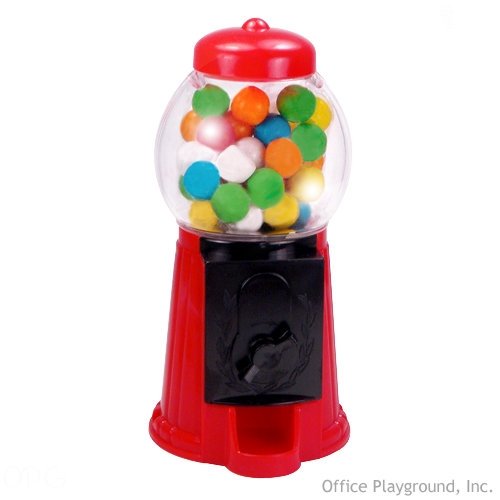 Gumball Machine 5 Inch Plastic, Pre-loaded logo