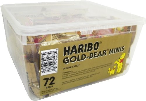 Gummi Bear Minis By Haribo 72ct. Tub logo