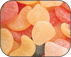 Gummi Gummy Fruit Salad Candy 1 Pound Bag logo