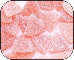 Gummi Gummy Pink Grapefruit Slices Candy 1 Pound Bag logo