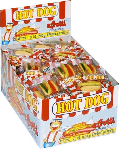 Gummi Mini Hot Dogs 60ct logo