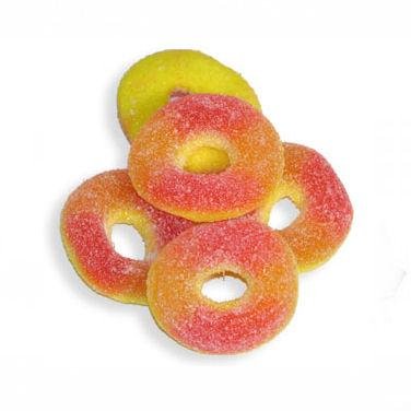 Gummi Peach Os, 4 Lbs logo