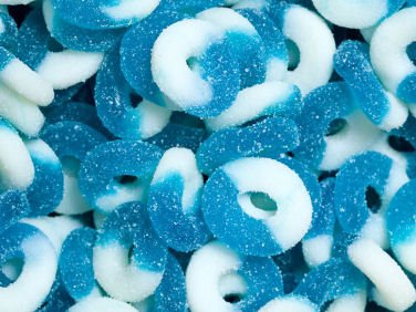 Gummi Rings, Blue Raspberry, 4.5 Lbs logo