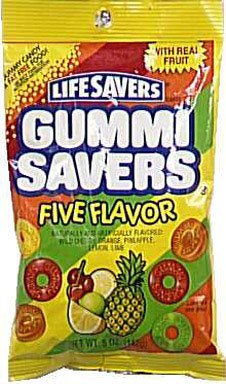 Gummi Savers 5 Flavor Candy – 1900008342 (Pack of 12) logo