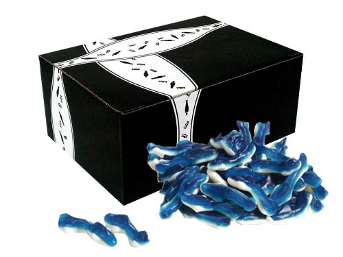 Gummy Blue Sharks, 1lb In A Gift Box logo