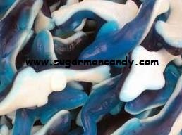 Gummy Blue Sharks 5 Pound Bulk Bag logo