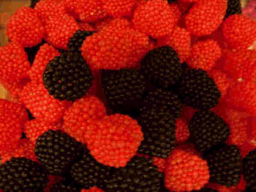 Gummy Candy Red & Black Raspberries, 1 Lb logo