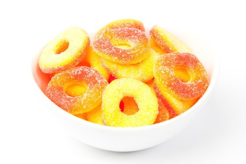 Gummy Peach Rings (10 Pound Case) logo