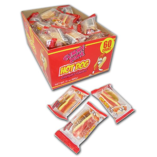 Gummy Zone Hot Dog Gummy Candy (Pack of 60) logo