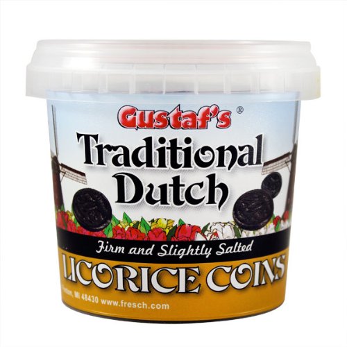 Gustaf’s Dutch Licorice Coins 7oz Licorice Bits logo