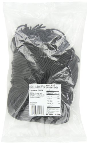 Gustaf’s Licorice Laces, 2-pound Bags (Pack of 3) logo