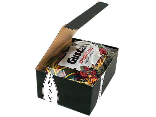 Gustaf’s Licorice Rainbow Laces In Gift Box, 2 Pound Of Laces logo