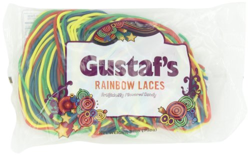 Gustaf’s Rainbow Laces, 2-pound Bags (Pack of 3) logo