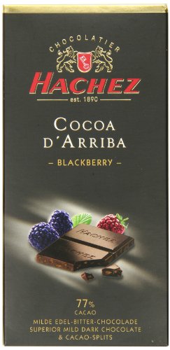 Hachez Cocoa D’ Arriba Chocolate Bar, Blackberry, 3.5 Ounce logo