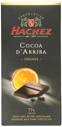 Hachez Cocoa D’ Arriba Chocolate Bar, Orange, 3.5 Ounce logo