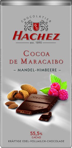 Hachez Cocoa De Maracaibo Chocolate Bar, Raspberry Almond, 3.5 Ounce logo