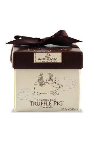 Hagensborg Truffle Pig Mini Chocolate, Dark, 2.03 Ounce logo