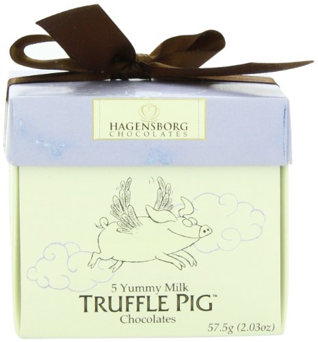 Hagensborg Truffle Pig Mini Chocolate, Milk, 2.03 Ounce logo