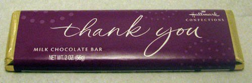 Hallmark Chocolate Cho1701 Thank You Candy Bar logo