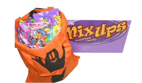 Halloween Trick Or Treat Gift Bag, Filled With 5 Pound Of Halloween Wonka Mix Ups Candy logo