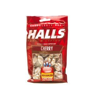 Halls Bags (Pack of 6) Cherry logo