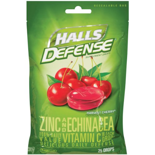 Halls Defense Drops, Watermelon, 30-count Drops (Pack of 12) logo