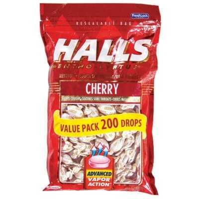 Halls Mentho-lyptus / Cherry – 200 Drops (4 Pack) logo