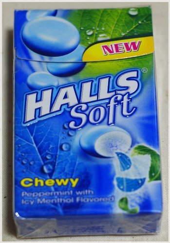 Halls Soft Chewy Peppermint With Icy Menthol Flavored logo