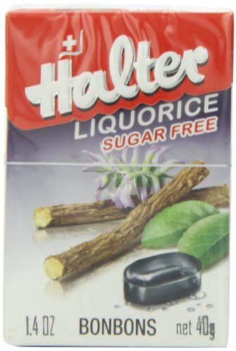 Halter Sugar Free Candies, Licorice, 1.4000 ounce (Pack of 8) logo