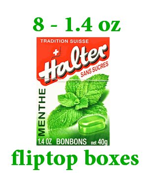 Halter Sugar Free Candies, Mint, 1.4 ounce (Pack of 8) logo