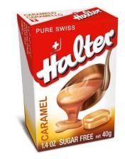 Halter Sugar Free Candy Caramel 1.4oz, 16 Count logo