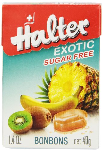 Halter Sugar Free Candy, Exotic, 1.4 ounce (Pack of 8) logo