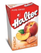 Halter Sugar Free Candy Peach 1.4oz, 16 Count logo
