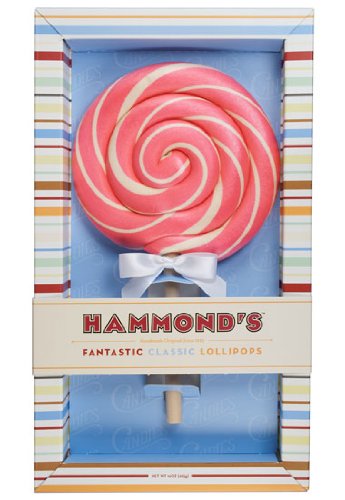 Hammond’s Candies Bubblegum Lollipop, 10 Oz logo