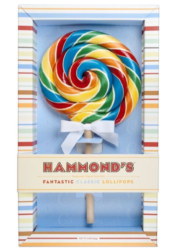 Hammond’s Candies Rainbow Blast Lollipop, 10 Oz logo