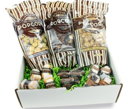 Hammonds Gourmet Popcorn & Caramel Candy Gift Basket Box logo