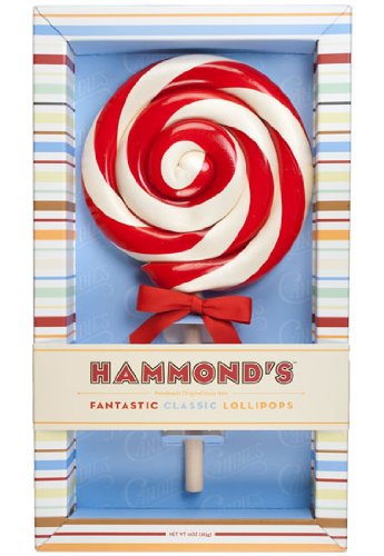 Hammond’s Handmade Peppermint Twist Lollipop 10oz. logo