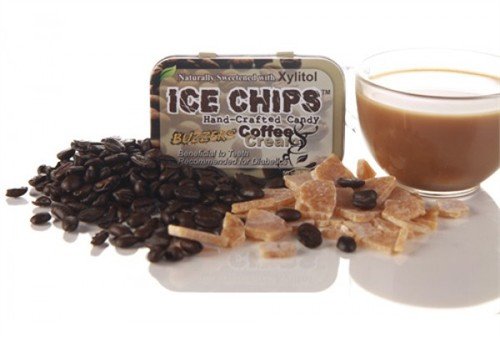 Hand Crafted Candy Tin Coffee & Cream Ice Chips Candy 1.76 Oz Candy logo