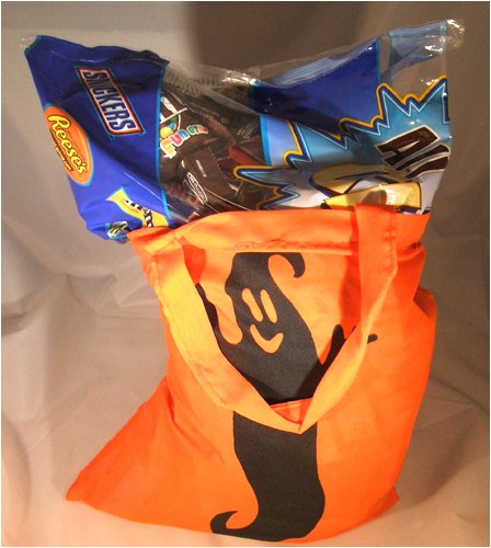 Happy Halloween All Chocolate Assortment Fun Size Chocolates Halloween Trick Or Treat Gift Bag 150 Count Bag logo