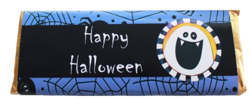 Happy Halloween Dark Chocolate Candy Bar logo