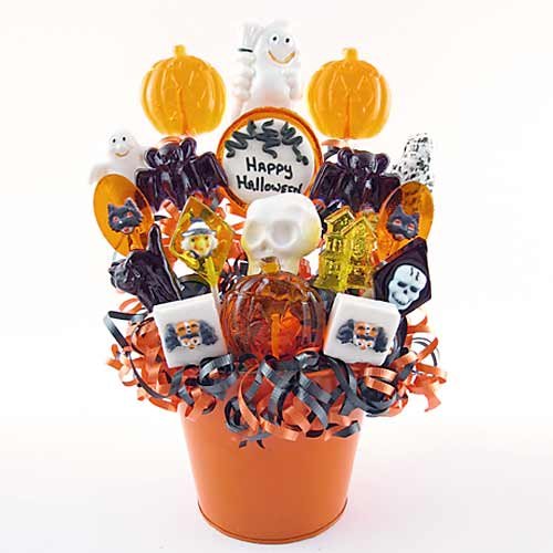 Happy Halloween Lollipop Bouquet. logo