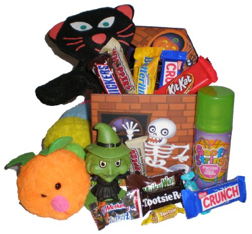 Happy Halloween! Toys and Treats Gift Basket logo