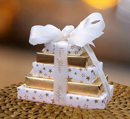 Happy New Year Gourmet Chocolate Mini Gift Tower – Heartwarming Treasures logo