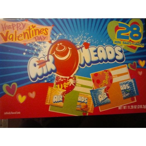 Happy Valentines Day Airheads -28 Mini Bars and Cards (2 Pack) logo