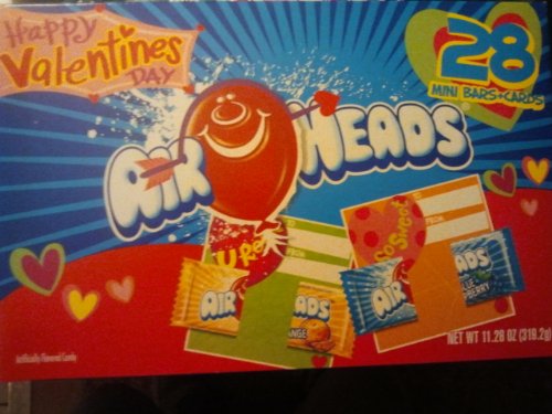 Happy Valentines Day Airheads -28 Mini Bars and Cards logo