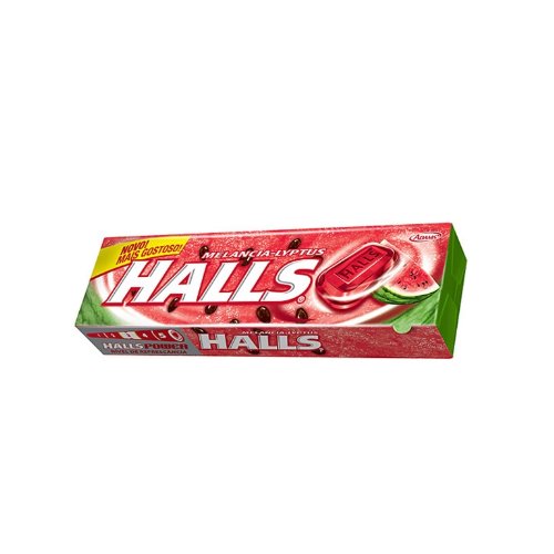 Hard Candy Halls Watermelon-lyptus – 1.19oz | Drops Halls Melancia-lyptus – 34g – (multi Pack) logo