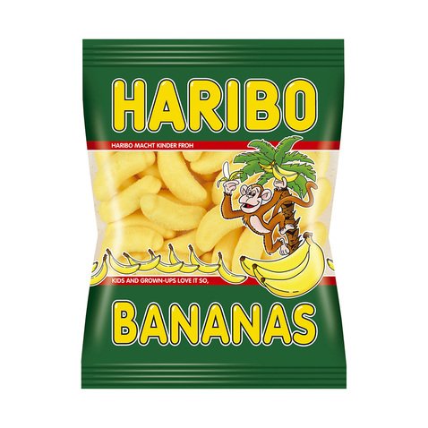 Haribo Bananas 2 Bags (each 200g) logo