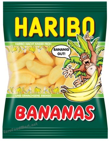 Haribo Bananas Gummi Candy 200 G logo