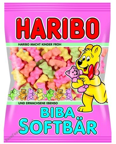 Haribo Biba Soft Bears Gummi Candy 200 G logo